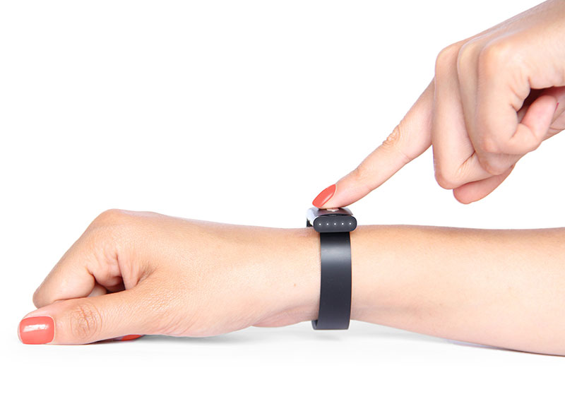 The biometrics wristband known as Nymi