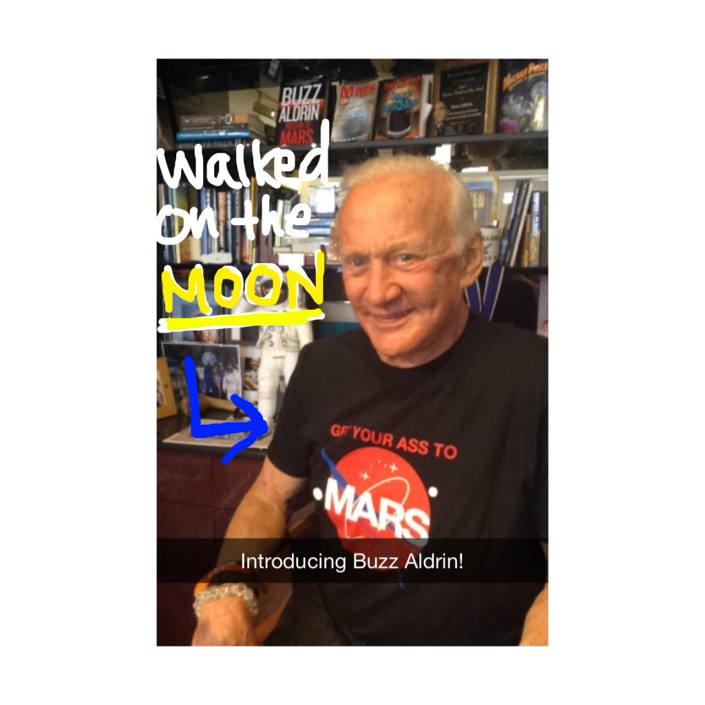 General Electric's Snapchat pic of Buzz Aldrin