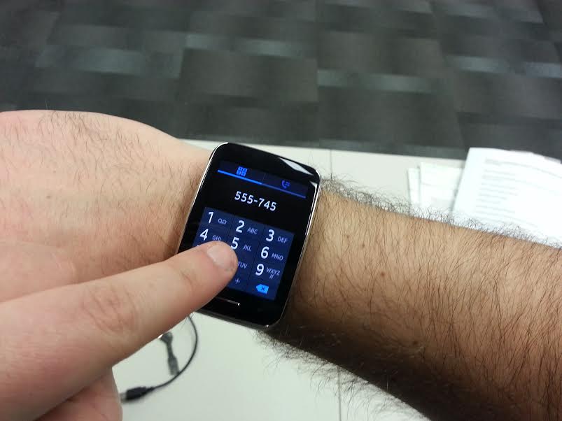 The face of the Samsung Gear S