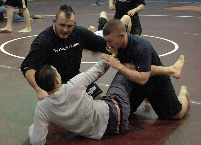 Showing UFC training