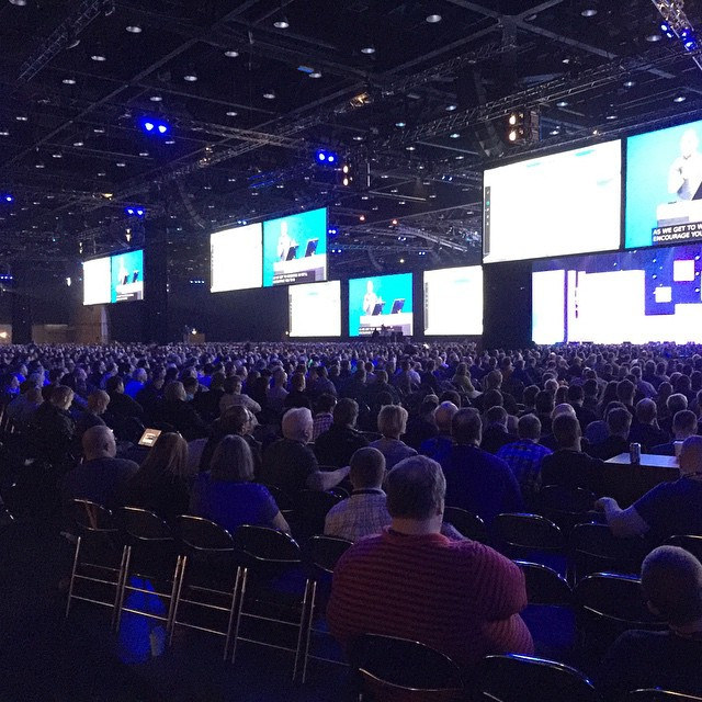 Live at the MS Ignite keynote address on May 4, 2015