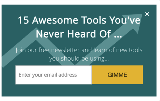 BuzzSumo's opt-in page