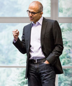 Satya Nadella, CEO of Microsoft. Photo via Flickr, Creative Commons