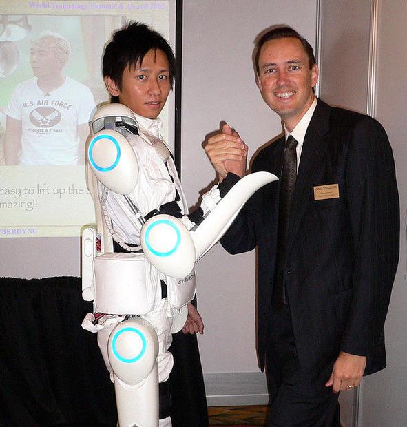 Hybrid Assistive Limbs (HAL) in action. Via Flickr user Steve Jurvetson