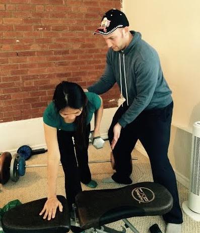 Moshe Schwartz (right) working with an employee (Photo courtesy Maya Nadel)