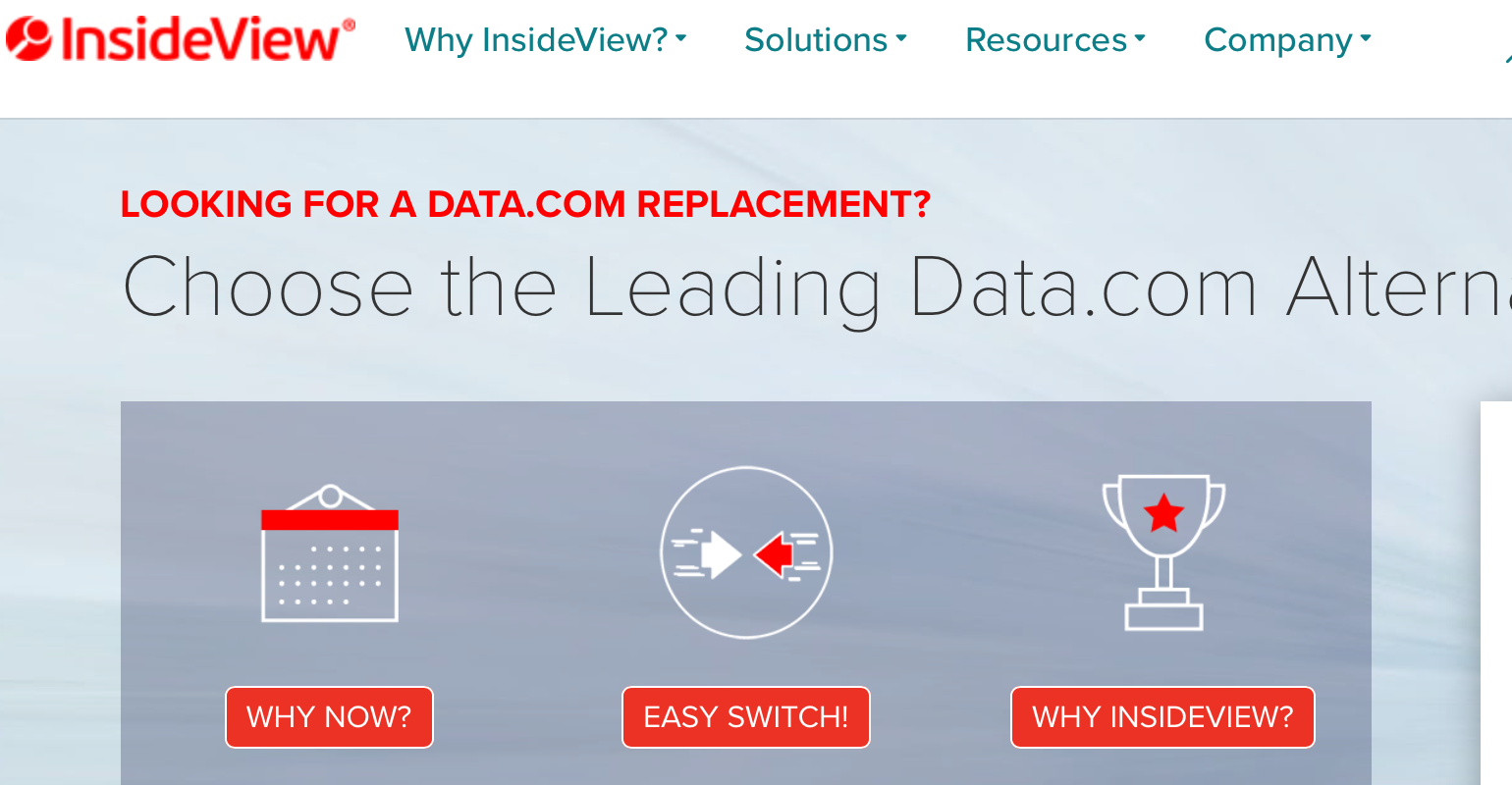 Data.com replacement InsideView